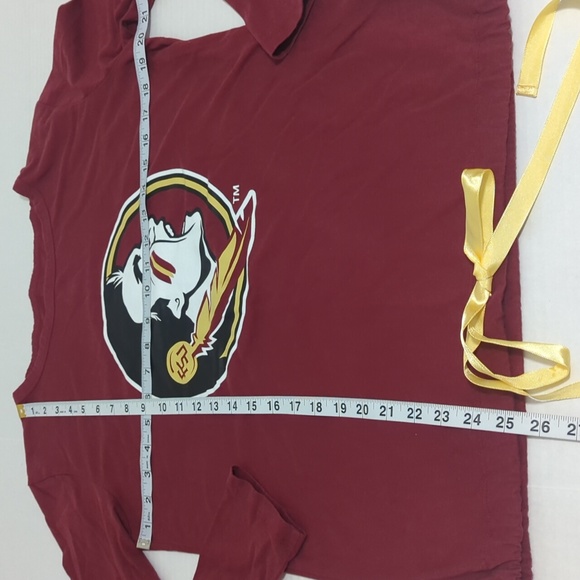 FSU Florida State Seminoles Long Sleeve Women's Top T Shirt Size Small - Picture 5 of 8